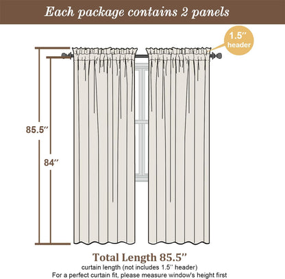 Chyhomenyc Sheer White Valances for Windows 2 Pack, Small Window Curtains for Living Room Bathroom Cafe Laundry Basement, Modern Top Dual Rod Pocket Voile Curtain, 42W x 14L inches, White - Colors B
