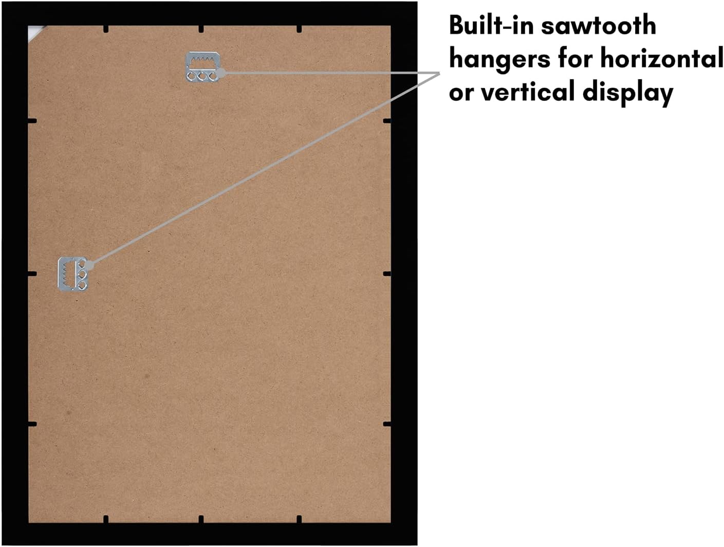 Americanflat 12x18 Poster Frame with Shatter-Resistant Glass - Signature Collection - Gallery-Style Frames Made of Engineered Wood - Photo Frame for Wall Display - Black - Colors A