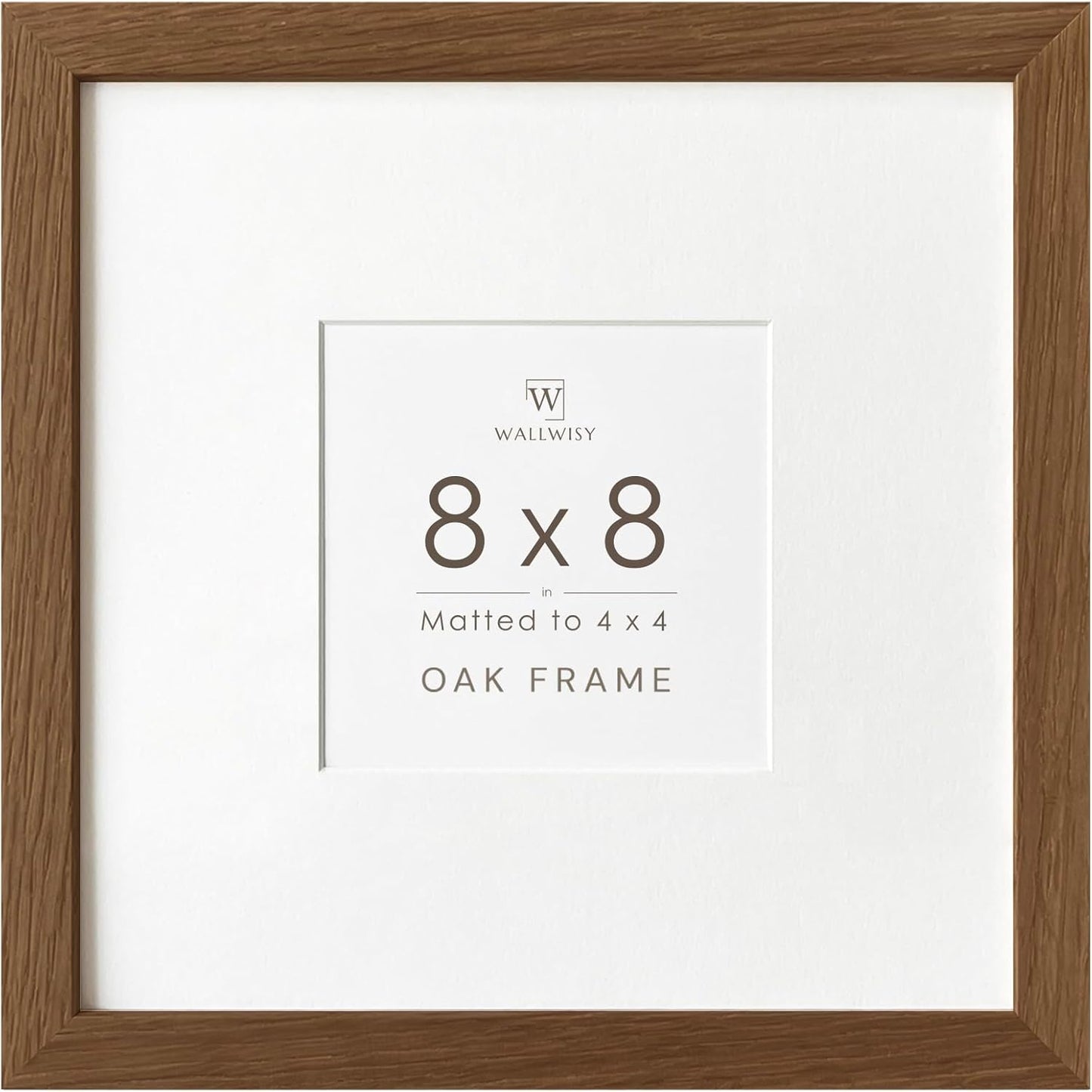 5x7 Picture Frame, Solid Oak Wood 5 x 7 Photo Frame with Mat to 4x6, 7x5 Picture Frames for Wall and Tabletop Display, (Walnut Set of 1)