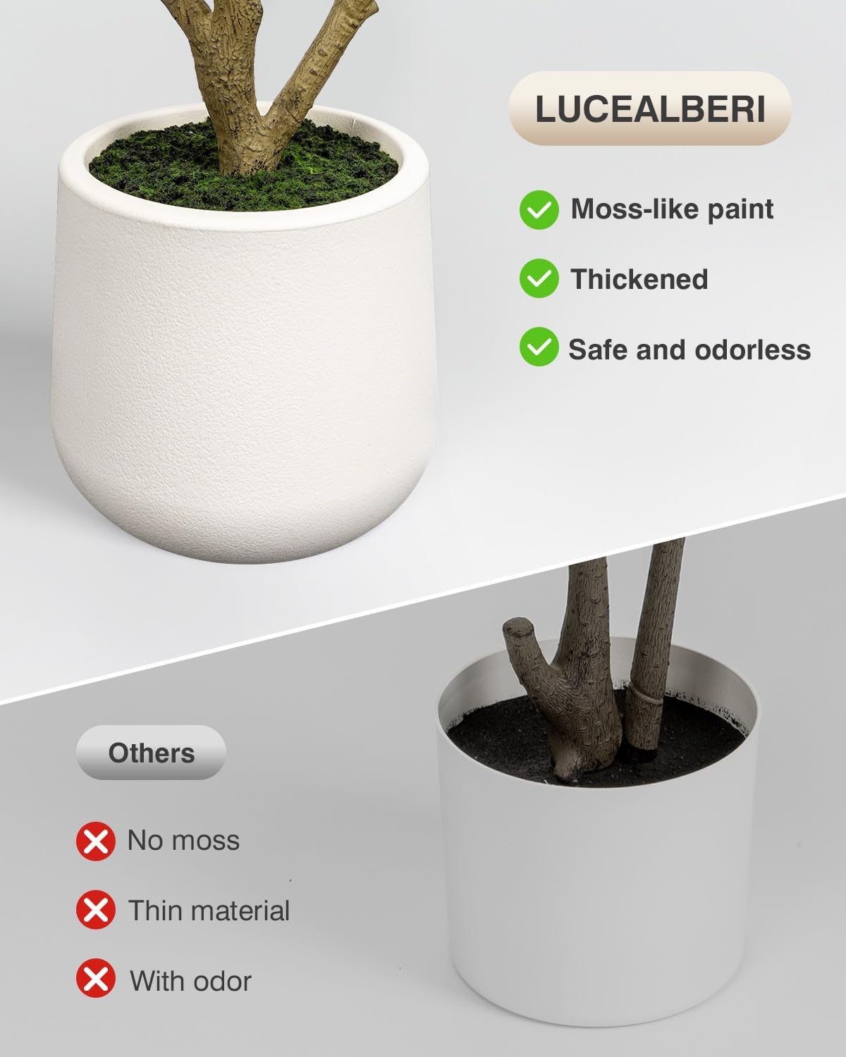 Artificial Olive Tree 6FT - Tall Faux Olive Trees Indoor with Planter&Cotton Basket, Large Fake Olive Plants Realistic Branches Natural Wood Trunk and Fruits for Home House Office Decor