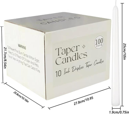 YOROXRG 40 Pack Spell Chime Candles-4 Inch Multi-Colored Taper Candles Sticks-for Home Decor Kitchen Decor Wedding Decoration-10 Colours