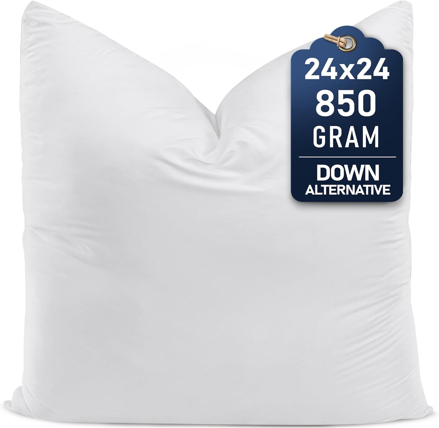Utopia Bedding Throw Pillows (Set of 4, White) – 16 x 16 Inches Down Alternative Pillows for Bed, Sofa, and Couch - Fluffy Decorative Stuffer Pillow for Indoors & Outdoors