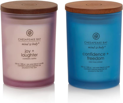 Chesapeake Bay Candle PT40886 Scented Candle Awaken + Invigorate (Lemongrass Eucalyptus) Medium Green Home Décor