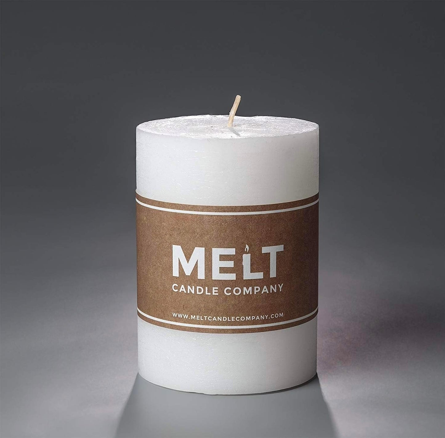 Melt Candle Pillar Candles, 3 Pack - Unscented Candles for Home, Church, Weddings, & More - 3" x 4", Ivory