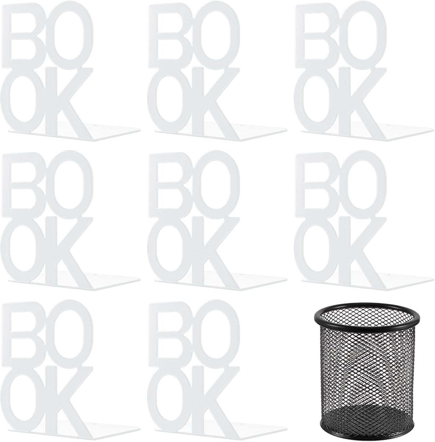 Book Ends,BookEnds Supports for Bookrack Desk,Bookend are Used for Books, Unique Appearance Design,Heavy Duty
