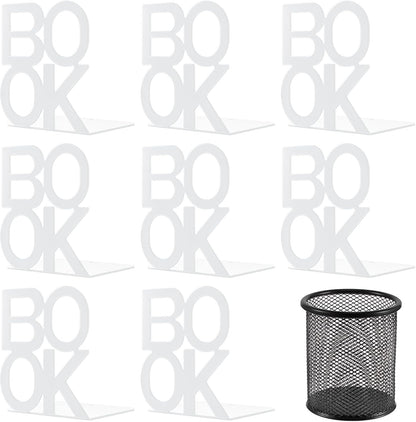 Book Ends,BookEnds Supports for Bookrack Desk,Bookend are Used for Books, Unique Appearance Design,Heavy Duty