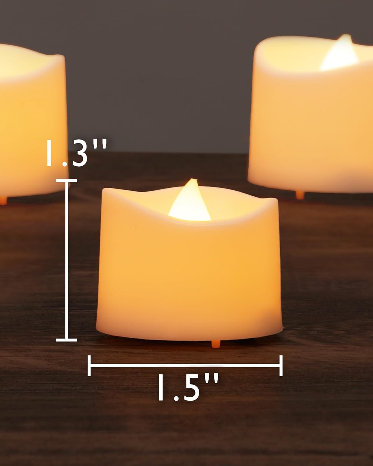 Homemory 24Pcs Flickering Flameless Candle Battery Operated, 200+Hours Fake Electric LED Tea Lights for Votive, Centerpiece Table Decorations, Wedding, Aniversary, Halloween, Christmas