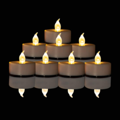 Nancia 100PACK Flameless LED Tea Lights Candles, Realistic and Bright Flickering Long Lasting 200Hours Battery-Powered, Ideal Party, Wedding, Birthday, Gifts Home Decoration Warm Yellow
