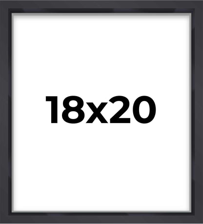 14x14 Shadow Box Black | 3/4" Depth of Usable Space | Solid Wood Pine | Includes UV Resistant Acrylic Plexiglass, Acid-Free Backing & Hanging Hardware | Made to Order in USA - Colors C