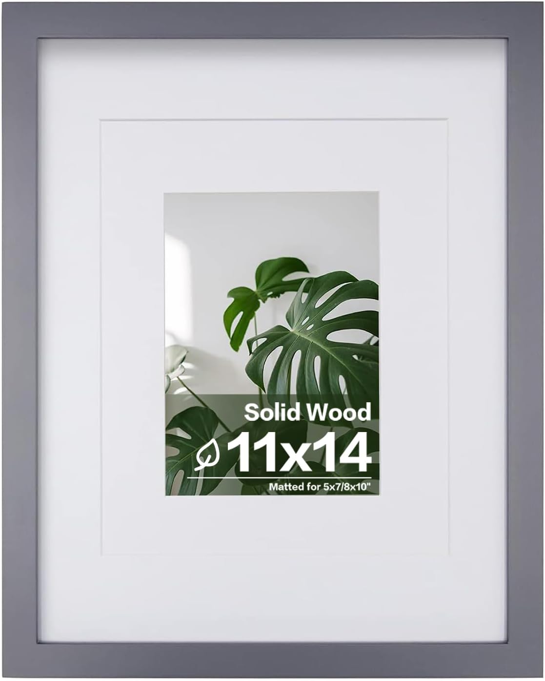 Egofine 12x16 Picture Frame Black, Covered by Plexiglass Made of Solid Wood, Display Pictures 9x12 and 11x14 with Mat or 12x16 Without Mat, for Wall Mounting Photo Frame - Colors B