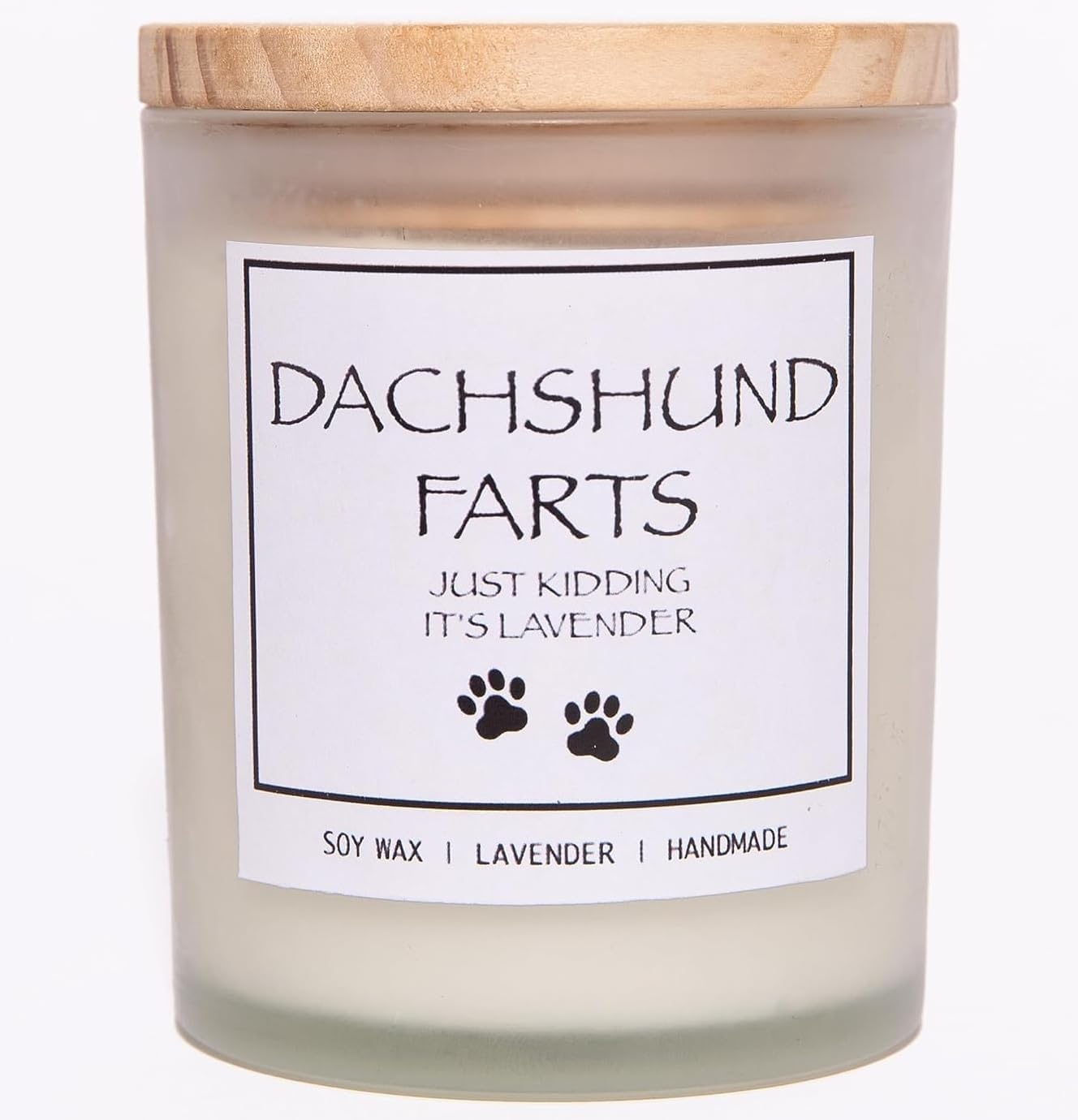 Pug Gifts & Decor, Dog Mom Gifts for Women, Dog Farts Candle, Pet Friendly Lavender Scented Candle