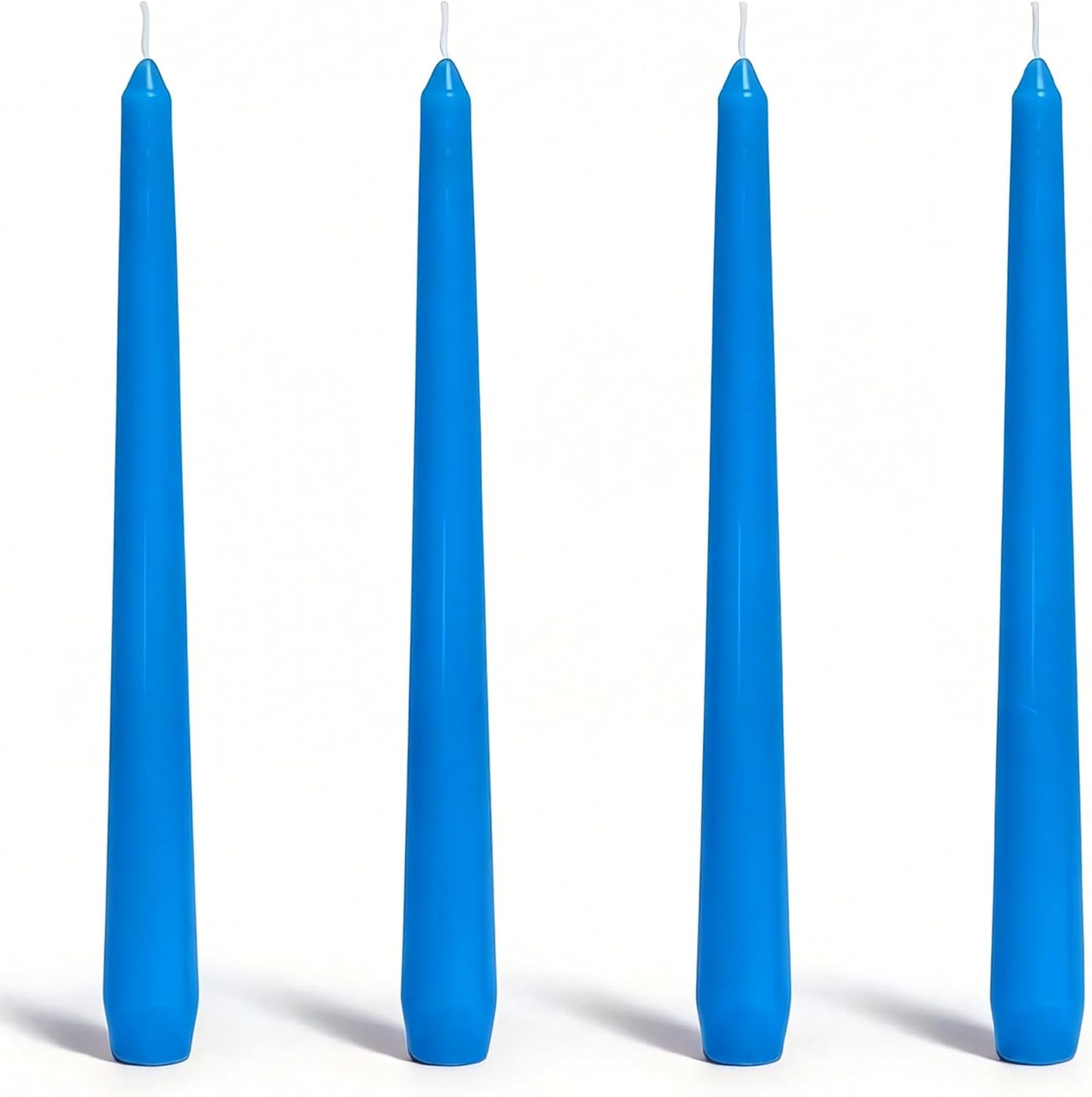 4 Pack White Taper Candles丨Taper Candles 10 Inch Dripless丨Unscented & Smokeless Candlesticks Bulk丨7-8 Hours Long Burning Tall Candles丨Ideal for Christmas Weddings Parties Dinner