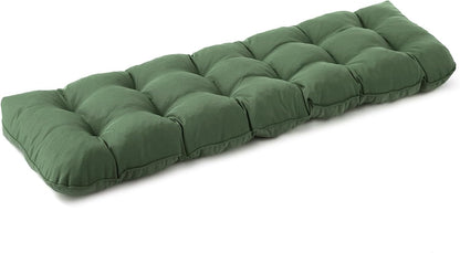 IPYNBAP Outdoor Bench Cushion, 48x18x5 Inch, Waterproof Bench Cushion for Outdoor/Indoor Furniture, Tufted Patio Bench Seat Cushion, Fade Resistant Outdoor Cushions for Porch Swing Couch, Navy Blue