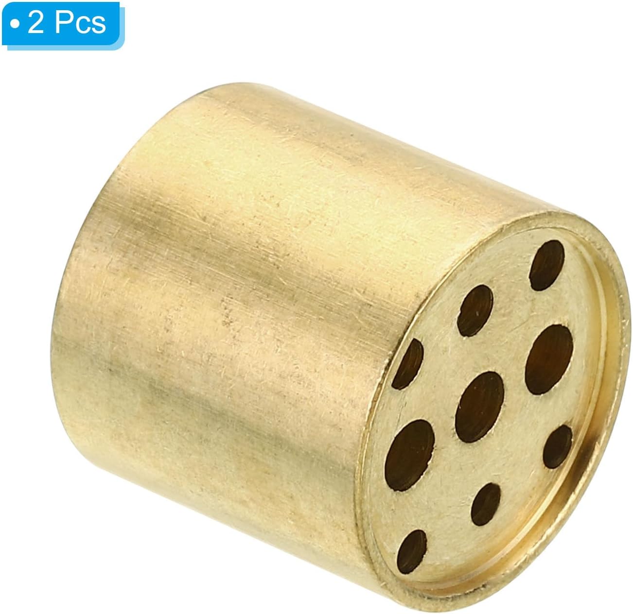 PATIKIL Incense Holder, 2 Pack Brass Incense Cone Burner Stick Holder with 9 Holes Incense Stand Base for Yoga Spa Room Home Office, 0.8" Dia. 0.4" Tall