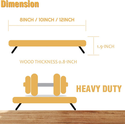 WILDMOS Decorative Round Wood Riser for Display,Pedestal Tray for Home or Kitchen and Bathroom Countertop Organizer,Farmhouse Kitchen Counter Decor Tray. (10-inch)