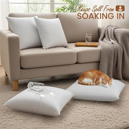 Utopia Bedding Outdoor Pillow Inserts 18 x 18 Inches (Pack of 4, White), Water Resistant Garden Throw Pillows for Patio and Porch Furniture