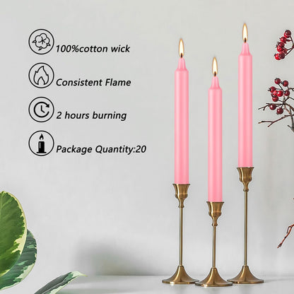 YOROXRG 40 Pack Spell Chime Candles-4 Inch Multi-Colored Taper Candles Sticks-for Home Decor Kitchen Decor Wedding Decoration-10 Colours