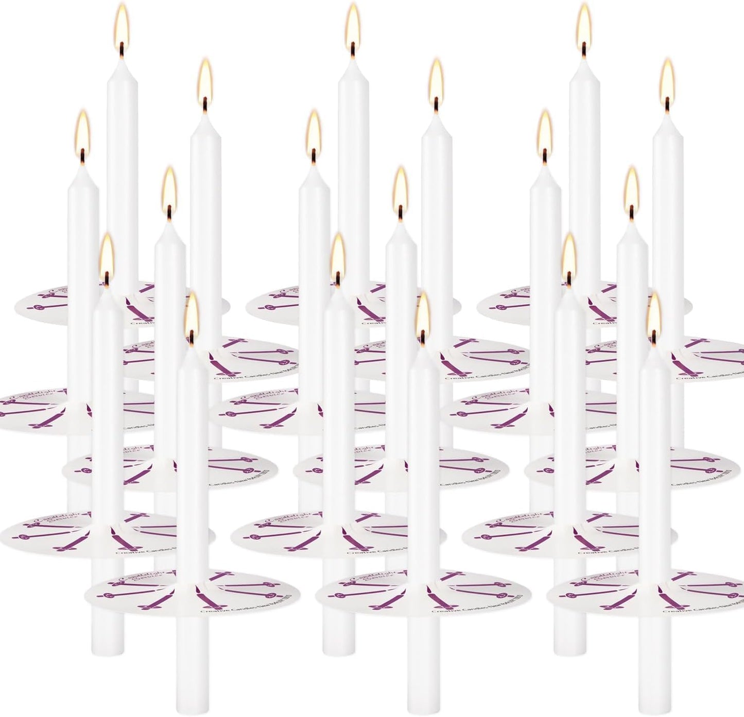 YOROXRG 40 Pack Spell Chime Candles-4 Inch Multi-Colored Taper Candles Sticks-for Home Decor Kitchen Decor Wedding Decoration-10 Colours