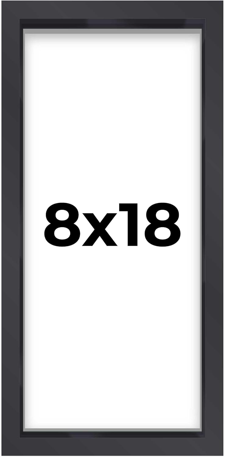 14x14 Shadow Box Black | 3/4" Depth of Usable Space | Solid Wood Pine | Includes UV Resistant Acrylic Plexiglass, Acid-Free Backing & Hanging Hardware | Made to Order in USA - Colors G