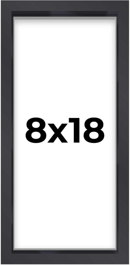 14x14 Shadow Box Black | 3/4" Depth of Usable Space | Solid Wood Pine | Includes UV Resistant Acrylic Plexiglass, Acid-Free Backing & Hanging Hardware | Made to Order in USA - Colors G