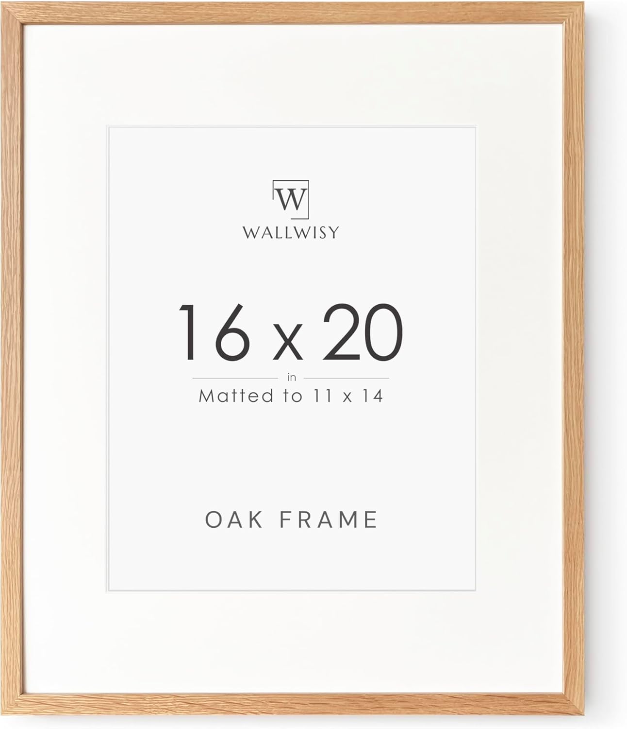 5x7 Picture Frame, Solid Oak Wood 5 x 7 Photo Frame with Mat to 4x6, 7x5 Picture Frames for Wall and Tabletop Display, (Walnut Set of 1)