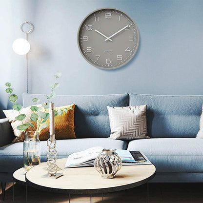 HZDHCLH Wall Clocks Battery Operated,12 inch Silent Non Ticking Modern Wall Clock for Living Room Bedroom Kitchen Office Classroom Decor (Olive Green and Gold)