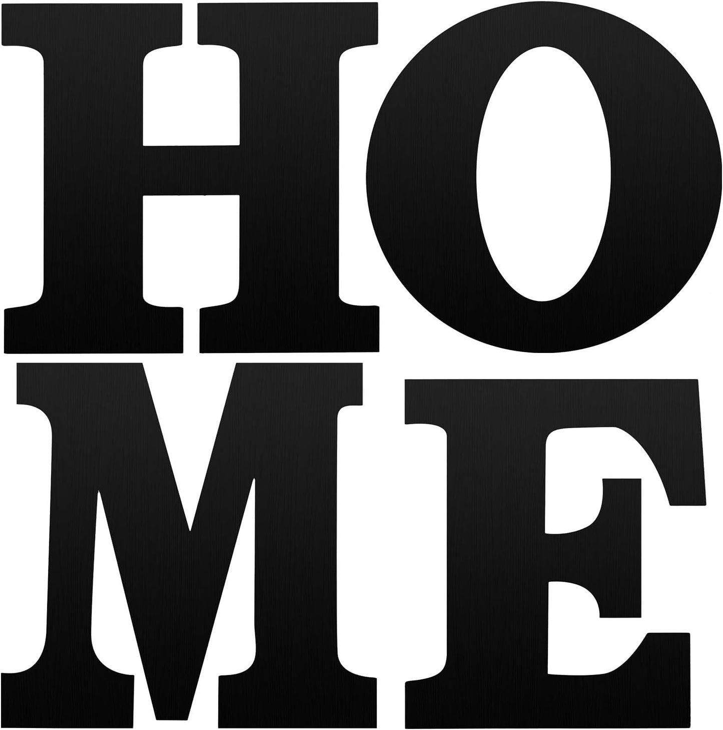 4 Pack Wooden Home Sign Wall Hanging Decor Farmhouse Letters for Wall Art Wreath Rustic Home Decor for Living Room Kitchen Housewarming Gifts(Black)