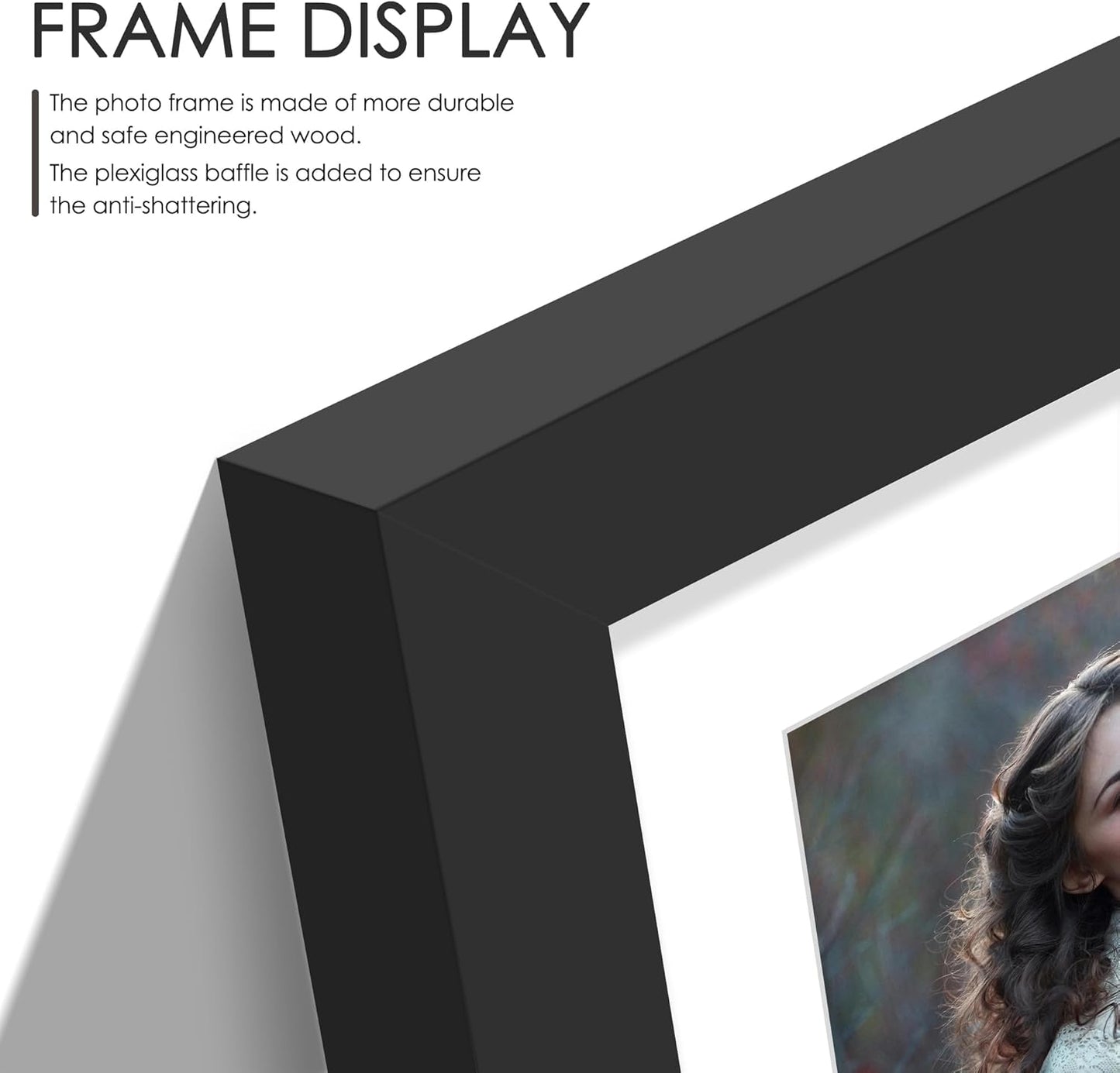 DUENPY 14x26 Collage Picture Frame 4x6 Collage Picture Frame Displays Twelve 4x6 inch Photos Available Horizontal Wall Mounting Display and Vertical Black - Colors B