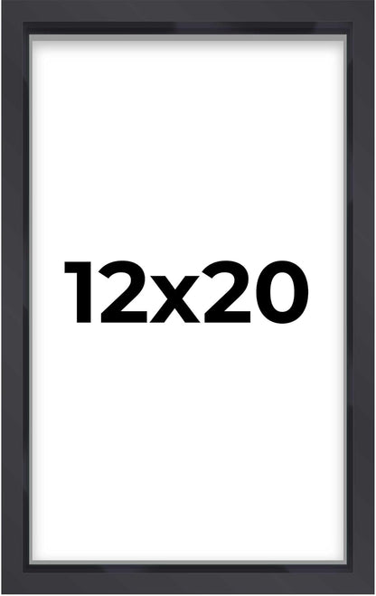 14x14 Shadow Box Black | 3/4" Depth of Usable Space | Solid Wood Pine | Includes UV Resistant Acrylic Plexiglass, Acid-Free Backing & Hanging Hardware | Made to Order in USA - Colors D