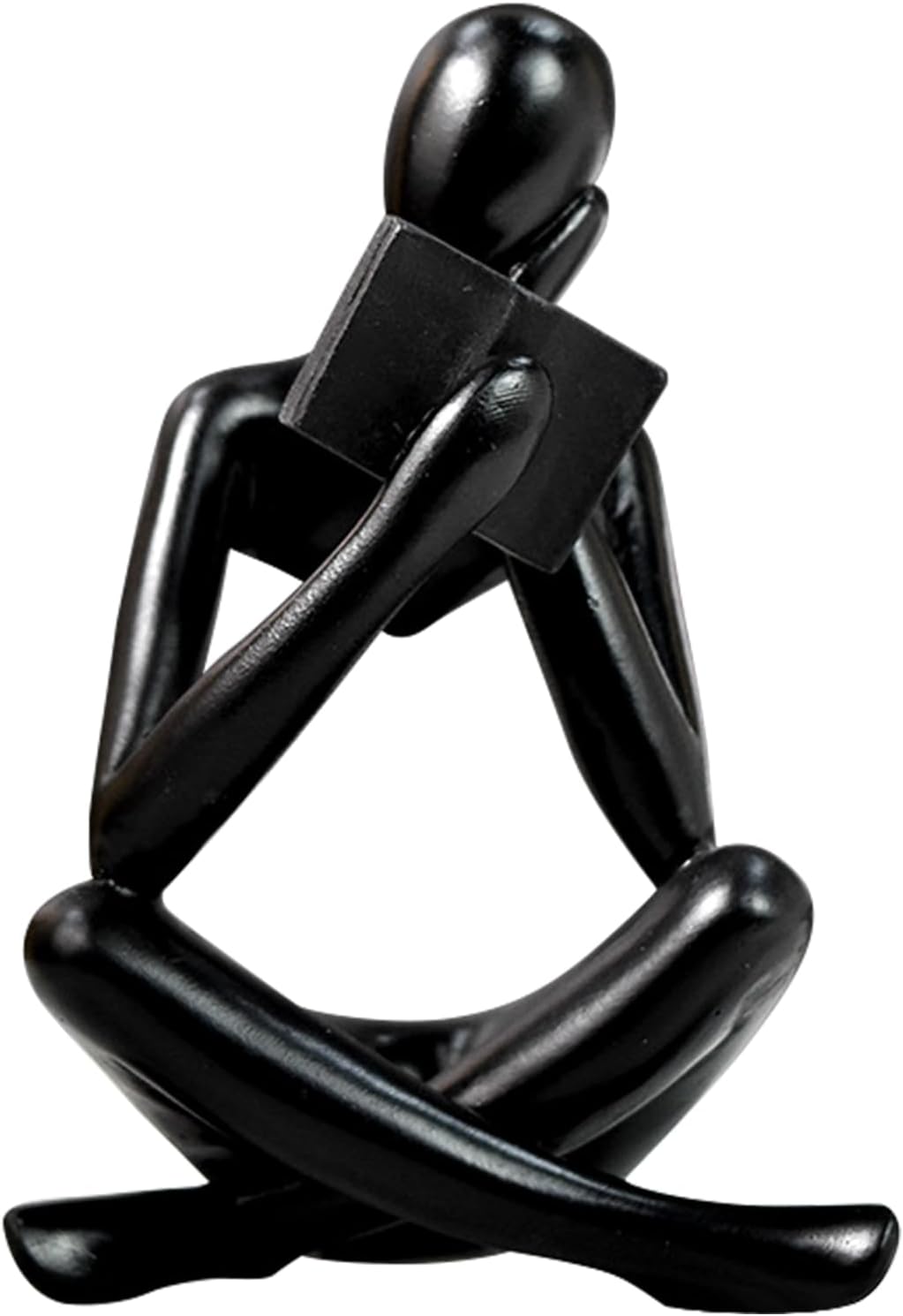 Jinkoozz Reading Women Statue, Thinker Sculptures, Abstract Art Ornament, Modern Aesthetic Figurine Decoration, Suitable for Home Living Room Bedroom Office Shelf Table Desk Bookshelf Decor