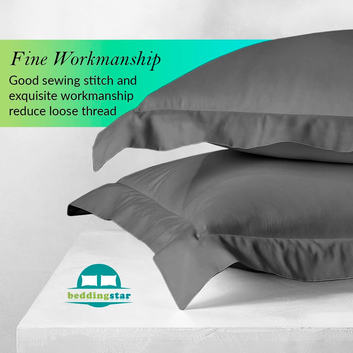 Euro Sham Covers 26x26 Set of 2 White 600 Thread Count 100% Egyptian Cotton Pack of 2 Euro 26x26 Pillow Covers Cushion Cover Cases Soft Skin Friendly European Size Decorative Square Pillow Shams