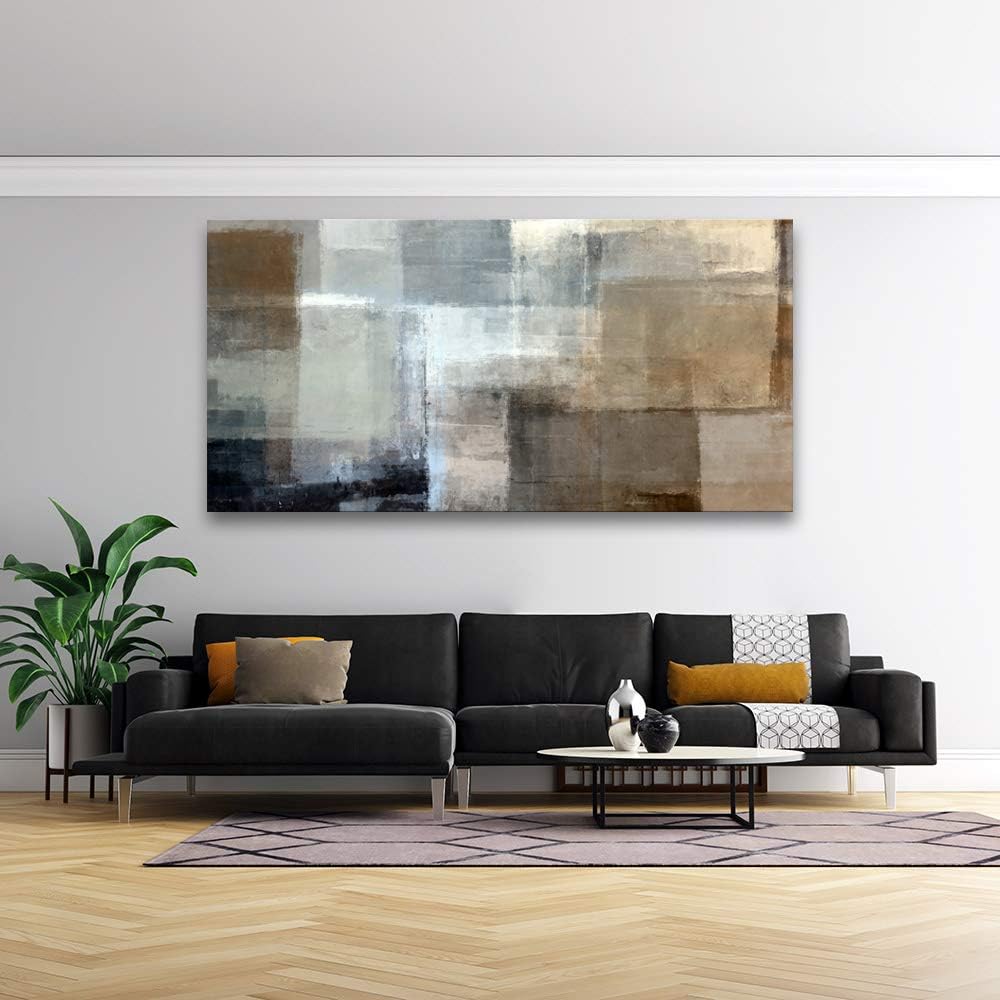 Baisuart S02250 Canvas Prints Wall Art Beach Sunset Ocean Waves Nature Pictures Stretched Canvas Wooden Framed for living Room Bedroom and Office