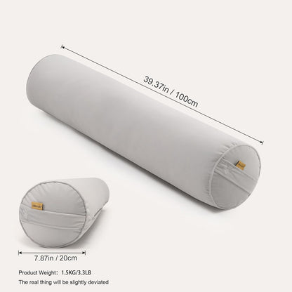 Body Pillow for Adults,Long Round Pillow,Big Cylindrical Pillow,Large Full Bolster Pillows for Side Sleepers (Steel Gray, 47.24"*7.87")