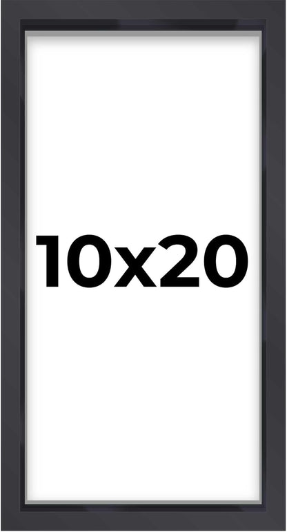 14x14 Shadow Box Black | 3/4" Depth of Usable Space | Solid Wood Pine | Includes UV Resistant Acrylic Plexiglass, Acid-Free Backing & Hanging Hardware | Made to Order in USA - Colors D