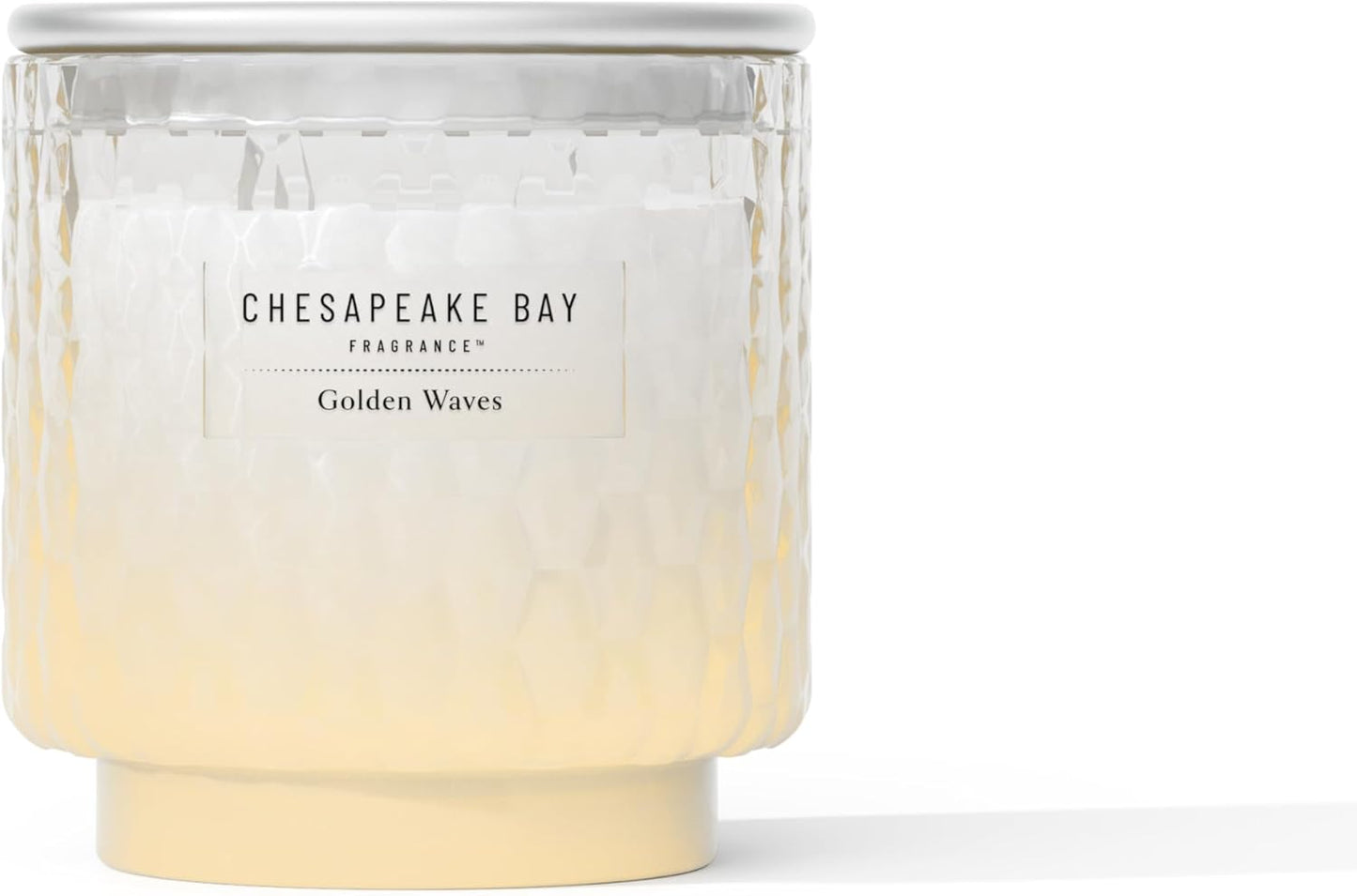 Chesapeake Bay, 11oz Marine Drift Scented Candle, Mood Evoking Fragrance, Textured Sea Glass-Inspired Jar, Premium Soy Blend Wax with Essential Oils, Coastal Fragrance for Home Décor or Gifting