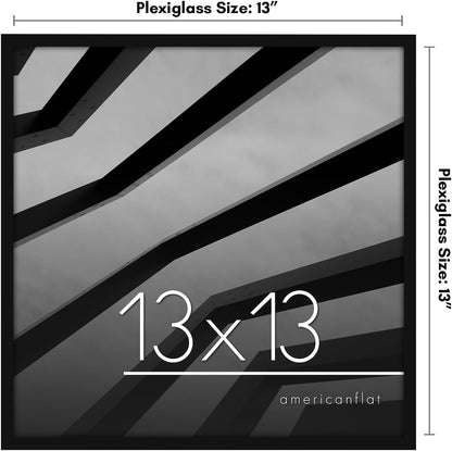 Americanflat 24x36 Poster Frame with Polished Plexiglass - Streamline Collection - Thin Border Picture Frame for Wall Display - Hanging Hardware Included - Black - Colors C