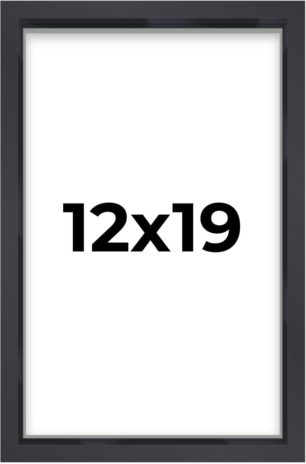 14x14 Shadow Box Black | 3/4" Depth of Usable Space | Solid Wood Pine | Includes UV Resistant Acrylic Plexiglass, Acid-Free Backing & Hanging Hardware | Made to Order in USA - Colors E