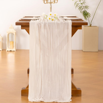 Socomi 3pcs Sage Green Cheesecloth Table Runner Summer Boho Rustic Gauze 120 inch 10FT Cheese Cloth Sheer Runner for Wedding Party Baby Shower Home Decor Holiday Decorations