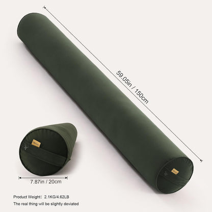 Body Pillow for Adults,Long Round Pillow,Big Cylindrical Pillow,Large Full Bolster Pillows for Side Sleepers (Steel Gray, 47.24"*7.87")