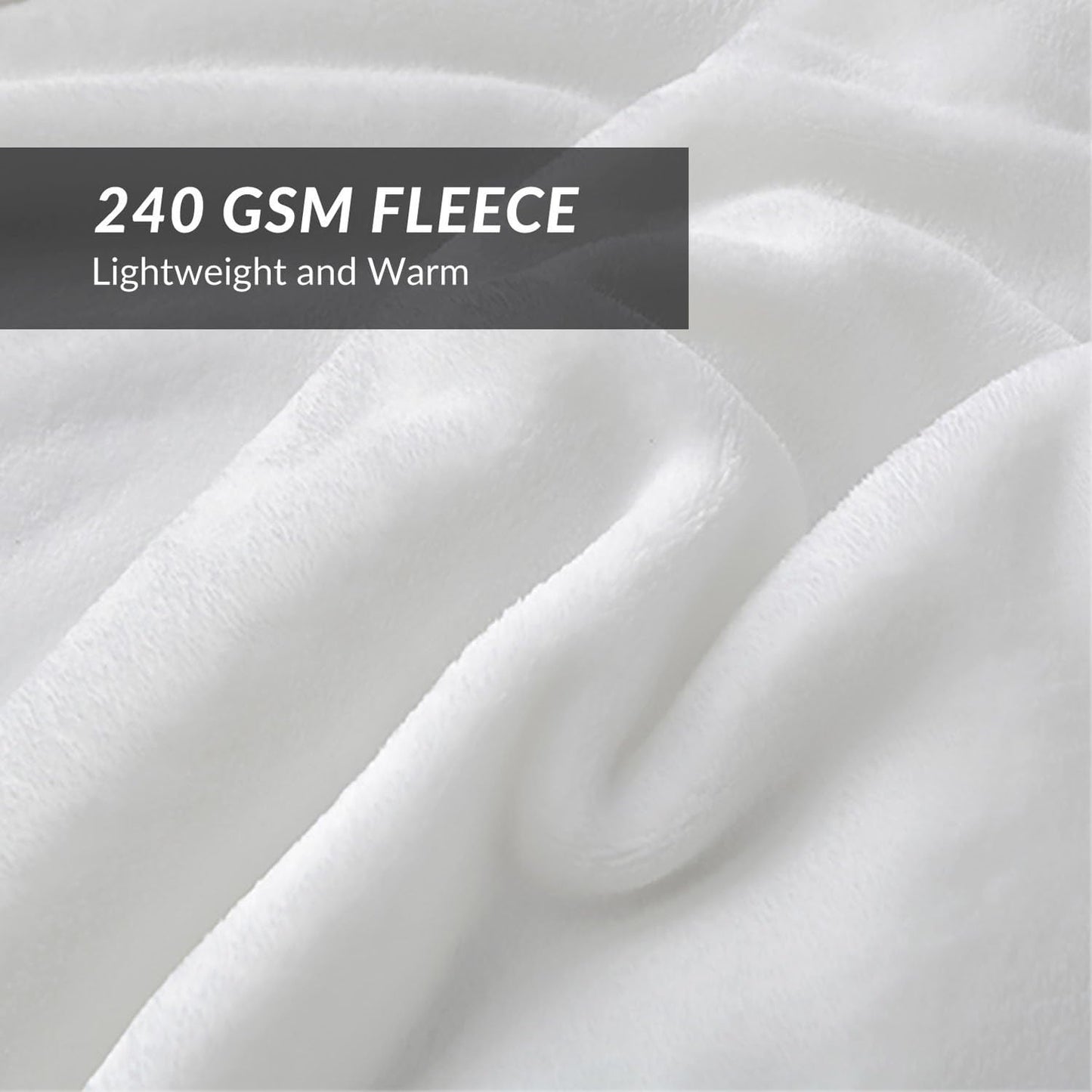Bedsure GentleSoft Fleece Throw Blanket for Couch Grey - Lightweight Plush Fuzzy Cozy Soft Blankets and Throws for Sofa, Couch, Travel, Camping, 50x60 inches - Colors A