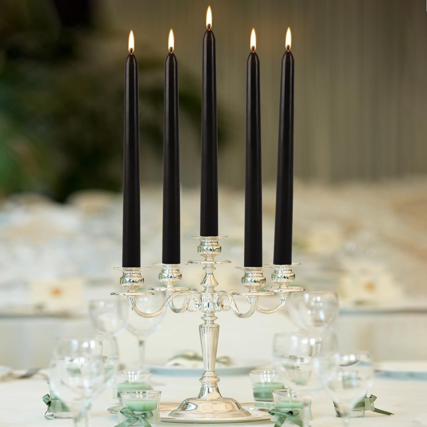 30-Pack 10-Color Taper Candles - 10 Inch Dripless & 10-Hour Burn｜Wedding/Birthday/Home Decor with Premium Wax