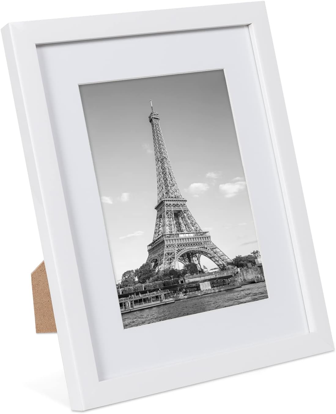 upsimples 5x7 Picture Frame Set of 10, Display Pictures 4x6 with Mat or 5x7 Without, Multi Photo Frames Collage for Wall or Tabletop Display, Black