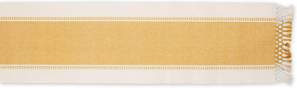 DII Dobby Stripe Woven Table Runner, 13x72-inch, French Blue