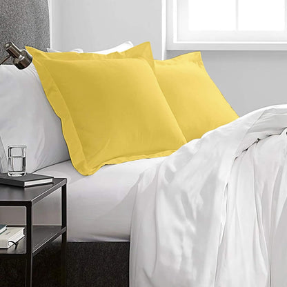 NTBAY Cotton 26x26 Euro Sham Covers - 500 Thread Count Egyptian Cotton Euro Pillow Covers, 2 Pack Super Soft and Breathable 26x26 Pillow Covers, Square Pillow Cases, White