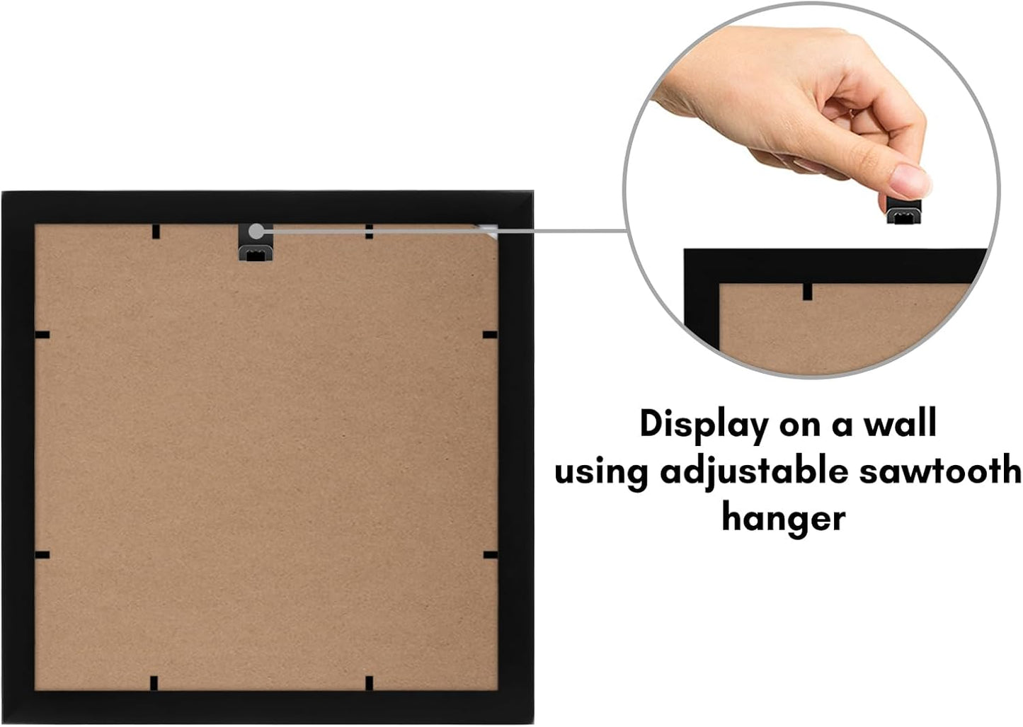 Americanflat 12x18 Poster Frame with Shatter-Resistant Glass - Signature Collection - Gallery-Style Frames Made of Engineered Wood - Photo Frame for Wall Display - Black - Colors A