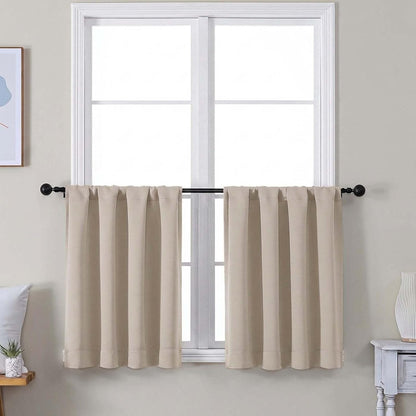 Simplebrand Ava Sage Green Blackout Curtains for Bedroom 63 Inch Length 2 Panels Set, Solid Thermal Insulated Energy Saving Rod Pocket Window Treatment Curtains Blackout Drapes, W40 x L63 Inch, Sage - Colors B