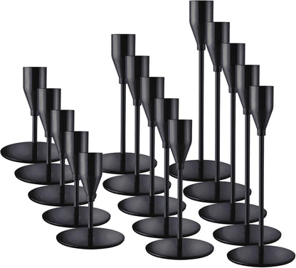 French Gold Taper Candle Holders for Wedding Table Centerpiece,Tall Taper Candlestick Holders Bulk Set of 6,Metal Candle Stick Holders for Dinning or Mantel Centerpiece,Party Home Decor
