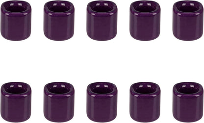 Mega Candles 5 pcs Black 1/2 Inch Diameter Ceramic Chime Ritual Spell Candle Holders, Great for Casting Chimes, Meditation, Rituals, Spells, Vigil, Witchcraft, Wiccan Supplies
