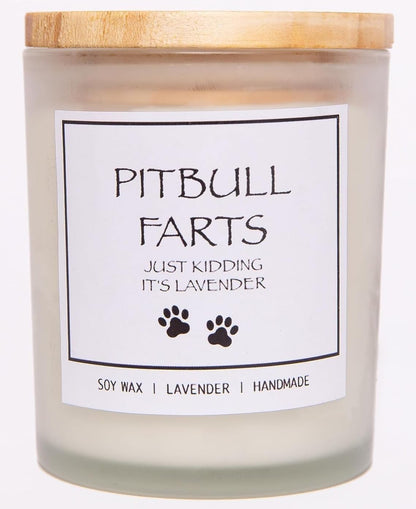 Pug Gifts & Decor, Dog Mom Gifts for Women, Dog Farts Candle, Pet Friendly Lavender Scented Candle