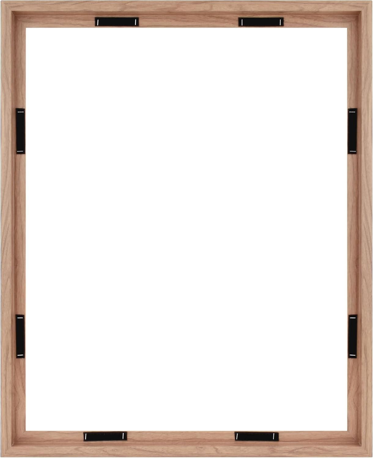 MCS Canvas Float Frames 8x10 Frame, Black Frame for Finished Canvases, Vertical & Horizontal Wall Hanging Frame with Adhesive for Canvas Paintings (1-Pack)